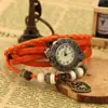 Relógio de Moda Punk Estilo Coreano Relógio Feminino Vintage Pulseira de Couro Genuíno Relógio de Estudante Moda Estilo Coreano