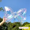 Balões de Borboleta Coloridos Transparentes em Gradiente para Festa de Aniversário Decoração de Janela Arranjo Cenário Props para Fotografia Fantasia