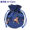 Bolsa de la suerte de arco bolsa de la suerte con cordón de flor y fruta bolsa de la suerte para joyería bolsa de almacenamiento en stock venta al por mayor bolsa pequeña de tela bolsa de cordón