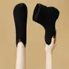 Populares botines de estilo francés de TikTok para mujer, nueva colección otoño 2026, cálidos botines de tacón de caballo, diseñados para figuras petite para parecer más altas y delgadas