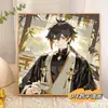 Pintura al Óleo Digital Bidimensional de Fungina de Genshin Impact DIY Pintado a Mano para Colorear Personaje Bidimensional Xiangzhongli Pintura al Óleo Acrílica