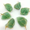 Venda Quente Transfronteiriça Ágata Natural Cristal Enrolado Irregular Grande Pingente de Pedra Original Acessórios para Pingente de Colar DIY
