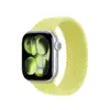 Cabeza de Metal Adecuada para Correa de Apple Watch Correa de Applewatch Moda Nylon Trenzado Círculo Único Correa de Muñeca Correa de iWatch