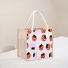 Bolso de lino de fábrica nuevo moda simple versátil moda arte graffiti bolsa de compras bolsa para lonchera bolso de mujer