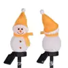 Luzes de corredor de Natal de boneco de neve solar, luzes de boneco de neve com estacas à prova d'água para exterior, rua de jardim pátio parque st