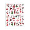 Nuevos Stickers Navideños para Uñas al Mayoreo Copo de Nieve 3D Alce Papá Noel Belleza Calcomanía Decoración de Uñas