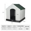 Casa para Perro Exterior Golden Retriever Perro Grande Perrera de Plástico Casa para Perro Grande y Mediano Jaula para Perro de Verano Perrera para Mascotas Caseta para Perro Exterior