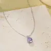 Colar com Pingente de Rosa em Prata de Lei 925, Luxo Acessível, Cor Tesouro, Zircônia, Corrente Clavícula, Popular, Transmissão ao Vivo, Elegante, Acessório para Mulheres