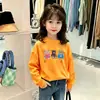 Camiseta de Manga Larga Dulce Linda con Estampado de Dibujos Animados para Niña 2026 Otoño Nueva Superior de Estilo Casual para Niñas
