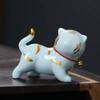 Animais de Chá Cerâmicos em Formato de Gatos, Veados, Tigres, Vacas e Dragões para Decoração de Casa, Sala de Estar, Loja, Sala de Chá, em Estilo Chinês para Atrair Riqueza