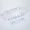 Cesta de almacenamiento sin perforaciones, cesta de almacenamiento sin costuras para inodoro, cesta de lavado, cesta de plástico para montaje en pared directa de fábrica