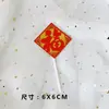 Aniversário Aniversário Bênção Bolo Cartão Ventiladores de Encaixe Grou Xiangyun Shouzi Decoração de Bolo Encaixe
