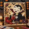 Pintura de Diamante Pérola 5D para Halloween DIY Pintura de Diamante e Pérola Feita à Mão Venda por Atacado para Comércio Exterior Diamantes de Halloween