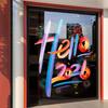 Decoraciones Estáticas de Año Nuevo 2027 Coloridas del Año de la Oveja para Ambiente Festivo de Centro Comercial Pegatinas para Vidrio