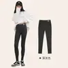 Pantalones Leggings de Terciopelo de Cordero con Bolsillo de Solapa para Mujer para Usar como Ropa Exterior, Pantalones de Otoño e Invierno de Cintura Alta, Pantalones de Algodón Cálidos Engrosados de una Sola Pieza para Mujer para Lucir Delgada