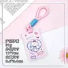 Portatarjetas de Cuello para Estudiantes, Tarjeta de Identificación, Tarjeta de Campus, Tarjeta de Comedor, Estuche Deslizante para Tarjetas, Venta al por Mayor, Portatarjetas de Identificación Unisex, Cubierta Protectora, Estuche Rígido