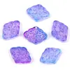 Nuevo Estilo Vidriado Translúcido Nube Propicia Forma de Diamante Ruyi Cuentas con Agujero Pasante Pulsera DIY Pasador Colgante Colgante para Joyería Venta al por Mayor