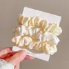 Laço de Cabelo de Renda Doce, Scrunchie de Luxo Estilo Coreano, Laço de Cabelo Extra-Grande para Coque, Corda de Cabelo para Rabo de Cavalo, Acessório de Cabelo