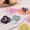 DIY Gota de Cristal Cola Coração Amor Coração Flor de Ameixa Estrelas Asas de Anjo Areia Movediça Pingente Molde de Silicone Ponto