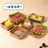 Vajilla de melamina, platos creativos para platos fríos, platos para snacks, platos de sangre de pato y res, tazones para callos, servicio de mesa para restaurantes de hot pot y barbacoa, platos de hielo seco