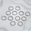14K Chapado Eléctrico Oro Real Accesorios para Equipaje Hebilla de Metal Anillo de Resorte Anillo para Bolsa Hebilla Gancho Accesorios para Llaveros