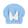 Gorro secador de pelo de coral grueso con lazo grande, súper absorbente y de secado rápido, toalla secadora de pelo tipo gorro de princesa para mujer, venta al por mayor desde el fabricante