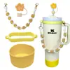 Botella de Agua Térmica Stanley Tapón Antipolvo Taza con Popote Tapa de Taza Correa de Mano Cordón para Botella de Agua Múltiples Estilos Versátiles Set