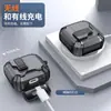 Adequado para Estojo de Fone de Ouvido Bluetooth Sem Fio Apple AirPods 4 com Fixação Magnética e Suporte Automático, Estojo Protetor Anti-Queda Pro2