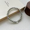 Pulsera de Perlas y Circonitas Estilo Mismo que el Blogger de Moda para Mujer Lujo Ligero Nicho Delicada Fina Pulsera para Novia Accesorios