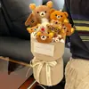 Lindo buquê de pelúcia, boneco de desenho animado Rilakkuma, presente de aniversário para meninos e meninas, buquê de formatura 520