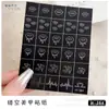 Novos adesivos de unha vazados estrelas letras de amor coqueiro vinheta modelo jato de tinta adesivos auxiliares para unhas atacado