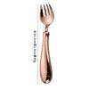 Estilo nórdico acero inoxidable 304 tenedor cuchara para niños cuchara para bebé creativa estilo hotel ins vajilla tenedor cuchara para comida complementaria del hogar