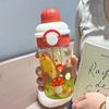 Taza de Agua de Vidrio Sweetheart de Borosilicato Alto con Ventosa para Estudiante de Alto Valor para Mujer, Portátil para Salir, Verano, Gran Capacidad