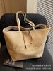 Bolso de Gran Capacidad Bolso de Mujer 2025 Nuevo Primavera y Verano Versátil Bolso de Lona Ropa de Trabajo a Clase Bolso de Hombro Bolso Tote Casual