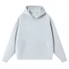 Nueva Sudadera con Capucha de Manga Raglán con Patrón de Diamantes de Capa de Aire para Primavera y Otoño con Logo Personalizado, Color Sólido, Lisa, Top de Corte Holgado