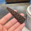 Pinza para el pelo de felpa con estampado de leopardo, elegante, para otoño e invierno, pinza BB, pinza para el pelo simple y versátil, pinza para flequillo, accesorio para el pelo lateral