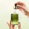 Frasco Personalizado de 30ml Quadrado Plano para Óleo Essencial, Frasco conta-gotas Quadrado para Sérum, Frasco Dispensador Original de Vidro Líquido, Frasco de Óleo Essencial com Fundo Grosso