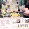 Montaje de Decoración de Cumpleaños de Hello Kitty para Escena de un Año, Tablero Kt para Atmósfera de Fiesta de Primer Cumpleaños del Bebé, y Artículos para la Ceremonia del Primer Cumpleaños