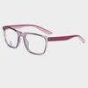 Nuevo armazón de gafas para miopía ultraligero TR90 para jóvenes, patilla bicolor de seda, para hombres y mujeres, mismo armazón, gafas lisas anti luz azul