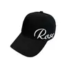 Boné de Baseball Bordado Lateral com Rosa, Versátil para Primavera e Verão, Estilo Coreano, Boné de Topo Macio de Alta Qualidade, Moderno e Versátil