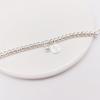 Pulsera de Carácter Fu para Mujer Plateada Estilo Étnico Pulsera de Cuentas Redondas Marca Fu Campana Cuerda Hecha a Mano Pulsera de Cuentas de Buda Regalos para Novia