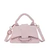 Bolso de mano mini de lentejuelas de moda, nueva colección 2025, color liso, bolso de hombro, bolso cruzado, bolso cuadrado pequeño para mujer