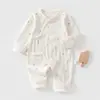 Mono de algodón puro Clase A para bebé recién nacido de 0 a 3 meses, primavera y otoño, algodón puro, sin costuras, cómodo, estilo mariposa, traje de una pieza para gatear