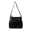 Popular Bolso Pleatado Bordado para Mujer 2024 Verano Nueva Llegada Bolso Cruzado con Cadena Estilo Coreano Bolso Tote de Gran Capacidad Versátil