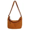 Bolsa de Ombro Simples Casual Japonesa Unissex Leve Versátil Transversal Grande Capacidade Esportiva Bolsa de Tecido de Nylon