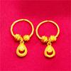 Pendientes de estrella de cinco puntas con forma de corazón de Vietnam para mujer, con cuentas de gota de agua y corona, venta al por mayor, entrega transfronteriza en vivo.