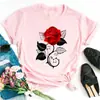 Nova Harajuku Feminino&# 39;s Camiseta Moda Criativa Reose Musical