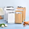 Em estoque para viagem saco de papel embalagem saco lanche corda embalagem de alimentos papel alumínio frango frito isolamento churrasco saco de papel alumínio personalização
