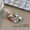 Arte de Uñas K9 sin Base con Brillantes Pedrería Blanca de Lujo, Pedrería Versátil Grande en Forma de Diamante Cuadrado para Uñas