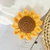 Flor de sol de lana tejida a mano transfronteriza flor de sol en maceta flor artificial decoración de escritorio regalo del día del maestro